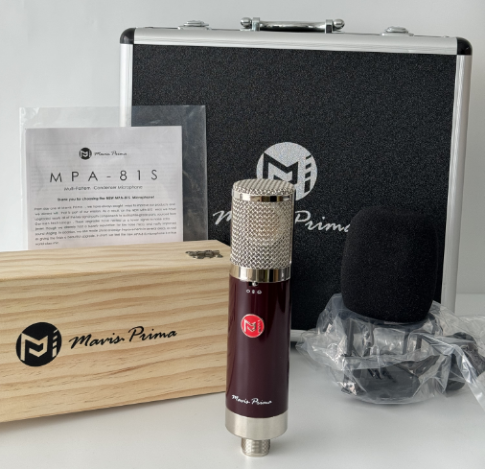 BAIFEILI V81S High Quality Dual Capsule Condenser Microphone 34mm Studio Recording Microphone with 3 Selectable Polar Patterns