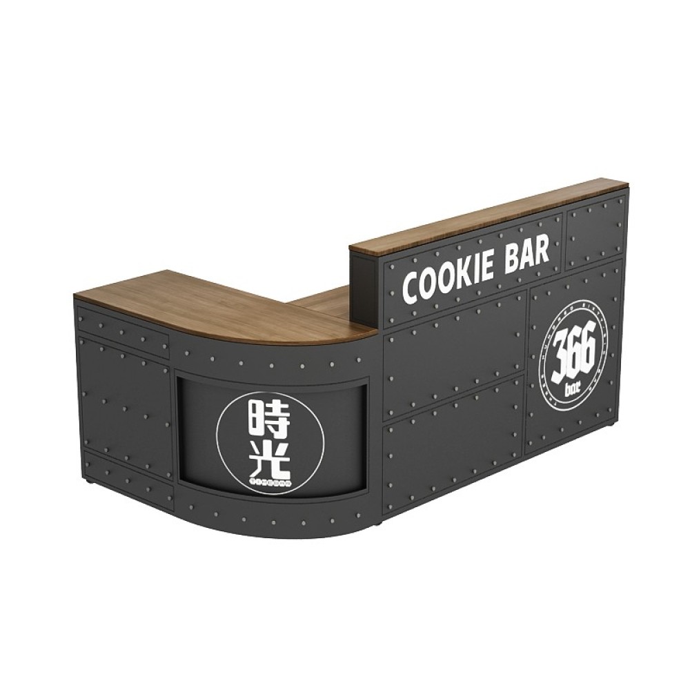 Modern Retro Industrial Style Metal Bar Set for Restaurants Cafes Grill Shops and Hotels Vintage Loft Iron Register Friendly